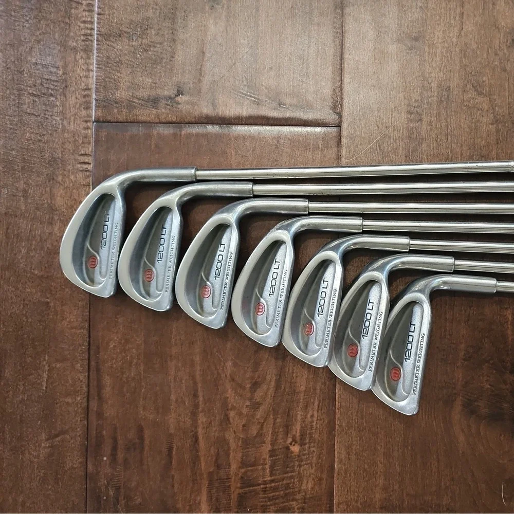 Wilson 1200-LT Iron Set ⛳ RH‎ Steel Shafts Standard Flex 3 4 6 7 8 9 PW